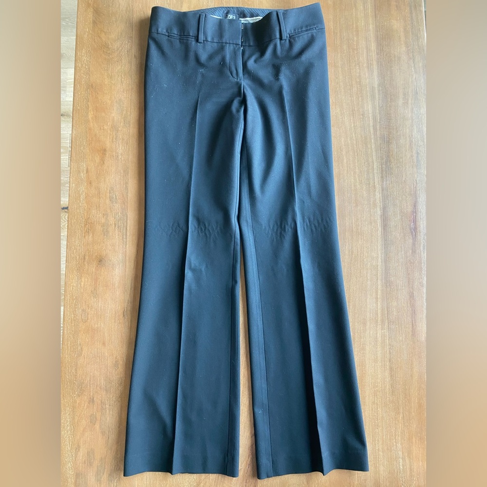 Ann Taylor Loft Marisa Trousers Dress Pants black